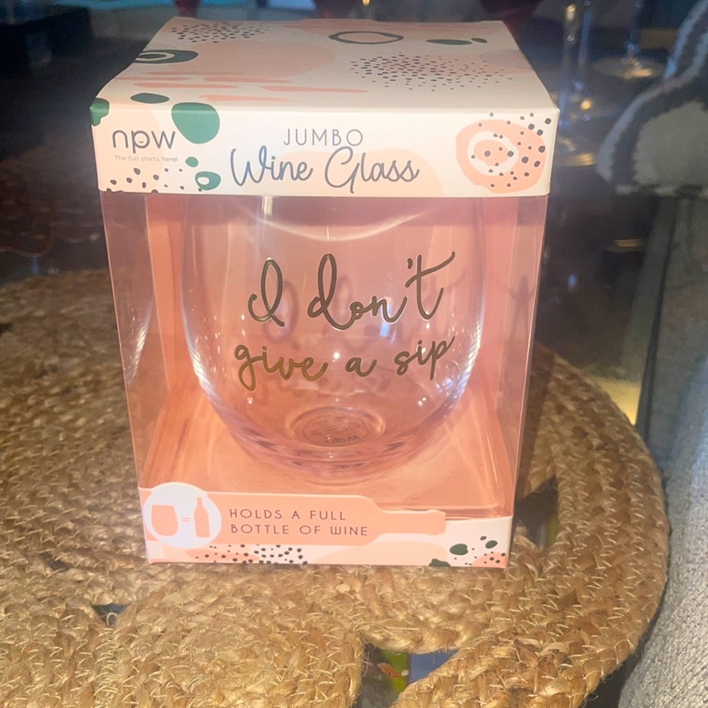 Jumbo wine glass